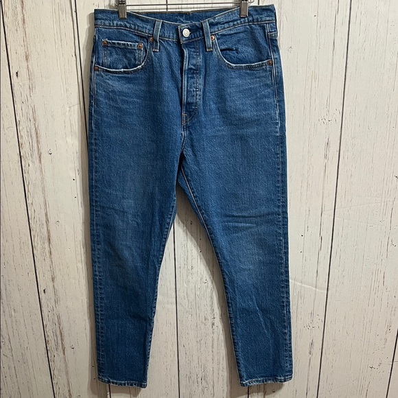 Levi's 501 S Skinny Blue Jeans - Picture 1 of 10